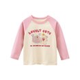 thumbnail image 4 of Phenas Toddler Girls 3 Packs Long Sleeve Graphic Shirts,100% Cotton Casual Crewneck T-Shirt 2-7T, 4 of 8