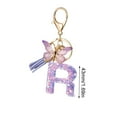 thumbnail image 2 of Hmgxay Fashion Key Chain Pendant, Stylish Butterfly Tassel Keychain Accessory, Elegant Multi-functional Keyring with Gradient Pendant, Shiny Diamond Letters for Keys and Bags, 2 of 5