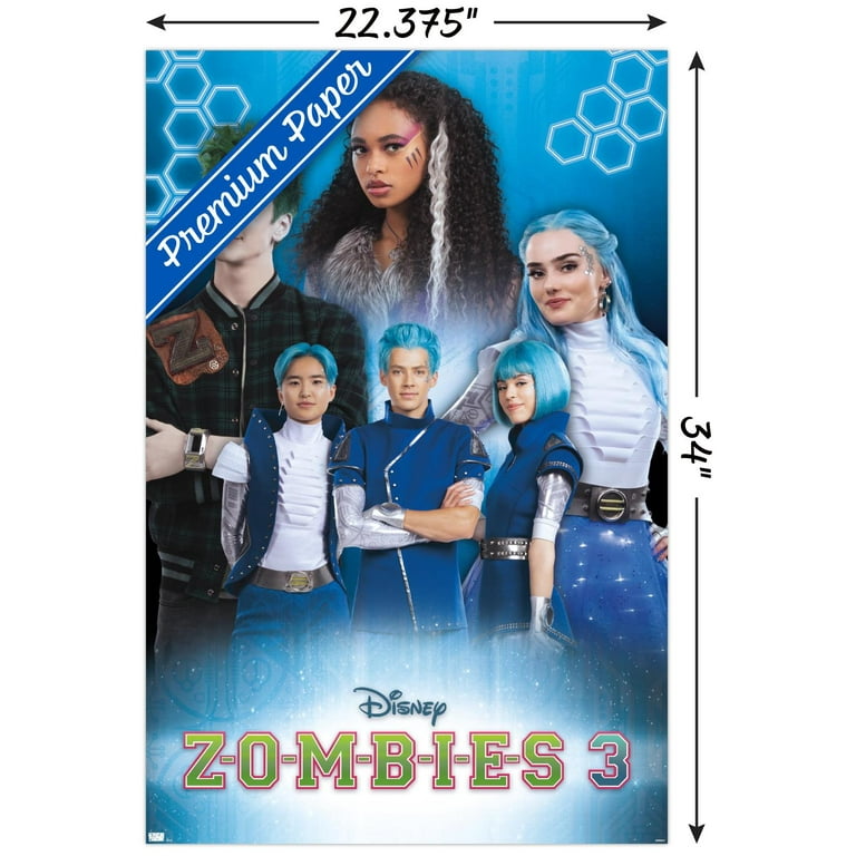 Disney Descendants 3 - Grid Wall Poster, 22.375 x 34, Framed