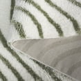 thumbnail image 6 of SAFAVIEH Tahoe Kuzman Striped Shag Area Rug, Ivory/Green, 9' x 12', 6 of 8