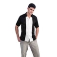 thumbnail image 1 of Charlie Harper Bowling Shirt Adult Sheen Button Down Costume Two And A Half Men, 1 of 1