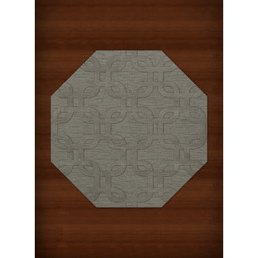 Dalyn Dover Area Rug DV7 Dv7 Silver Rectangles Loops 8' x 8' Octagon