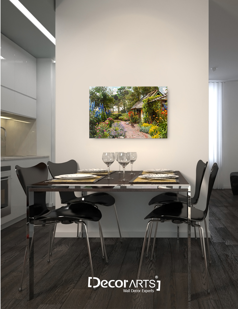 DECORARTS Meal Times by Peder Mork Monsted. Giclee Print on Canvas Art  for Home Decor, 24x16