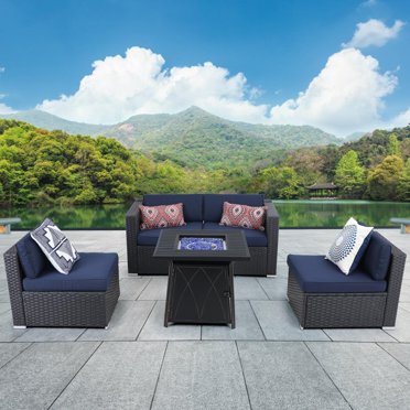 Midnight Black Ceramic Fire 5 Set Of 8 Com Midnight Black Ceramic Fire 5, Machinos Outdoor Furniture