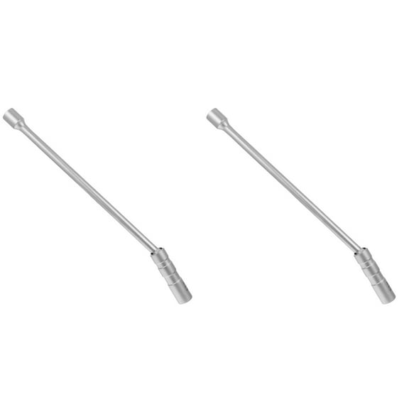 GOOHOCHY 2 Count Removal Spark Plug Sleeve Wrench Ratchet Wrench 30.30X1.80X1.80CM Silver