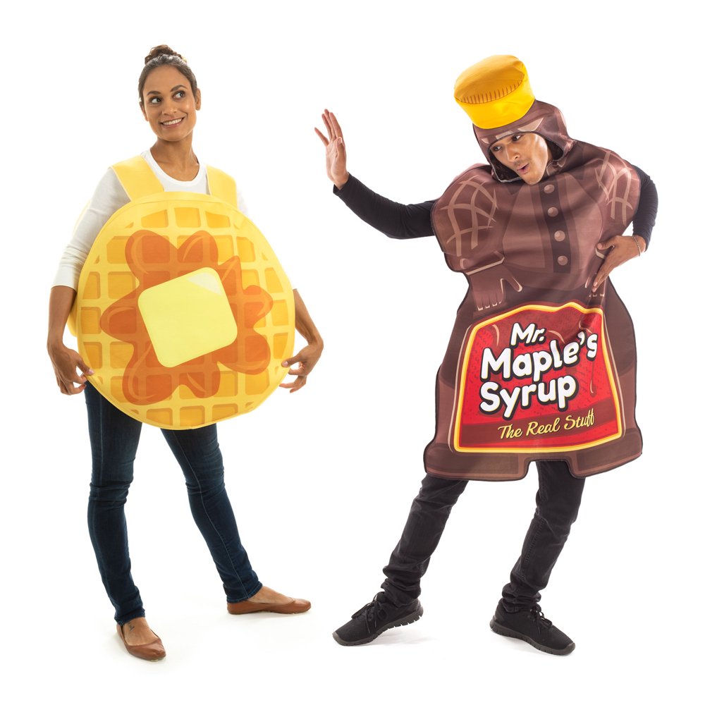 Wacky Waffle & Mr. Maples' Syrup Halloween Couples Costume Funny Food