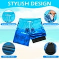 thumbnail image 4 of OlyPegic Men's Swim Trunks with Compression Liner Board Beach Shorts Quick Dry Swim Shorts Bathing Suits with Zipper Pock, 4 of 6