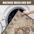 thumbnail image 3 of Washable Vintage Kitchen Mat 31"x20" Non Slip Soft Plush Low Profile Kitchen Rug, Distressed Medallion Oriental Style Sink Mat for Laundry Room Bedroom Office, 3 of 6