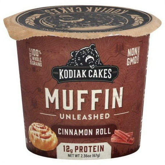Power Cakes Kodiak Cinnamon Roll Muffin (Pack of 5)
