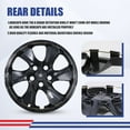 thumbnail image 5 of 4Pcs Set 17" Steel Wheel Hubcaps for 2019-2025 Toyota RAV4,Wheel Rim Cover,Snap on Car,ABS+PC,Black Matte, 5 of 8