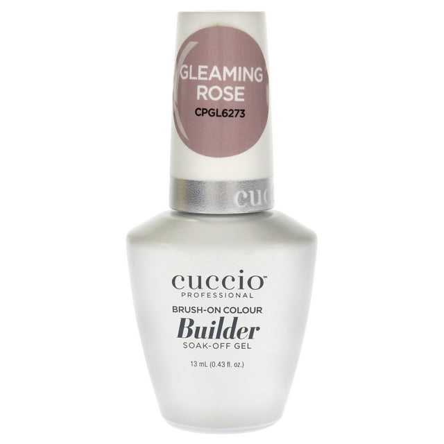 Esmalte de uñas Cuccio Pro Gel de remojo del constructor de color con brocha Rosa brillante 0.43 oz