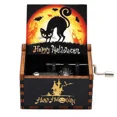 thumbnail image 1 of Manivela de mano de madera tallada antigua, caja de música de feliz Halloween, decoración de feliz Halloween, regalo de cumpleaños de Navidad, 1 of 4