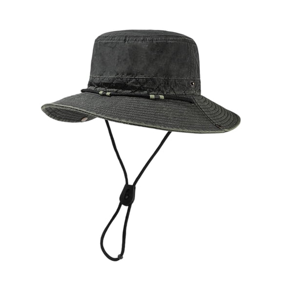 Risckoth Women's Sun Hat Wide Brim Adjustable Chin Strap Breathable Outdoor Bucket Hat