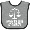 thumbnail image 3 of Inktastic Lawyer Mommy Little Co Counsel Boys or Girls Baby Bib, 3 of 4