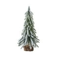 thumbnail image 2 of XINGXIANG 11.81in Mini Christmas Tree, Snow Frost Christmas Tree,Miniature Pine Christmas Tree with Wooden Base for Christmas Decorations, Home, Kitchen, Dining Table, 2 of 7