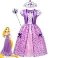 thumbnail image 1 of Vestido de princesa Rapunzel para niñas de Disney, disfraz de Cosplay de Sofía elegante enredado de verano para niños, ropa de fiesta de cumpleaños y Carnaval, 6-7T Gao Jinjia LED, 1 of 2