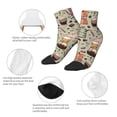 thumbnail image 5 of Pofeuu Coffee Makers Macaroons Chocolate Print 30cm Socks, Adult Running Hiking Socks for Youth and Adult, 5 of 7