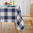 thumbnail image 2 of Checkered Rectangle Tablecloth - Waterproof, Wrinkle Resistant and Washable Gingham Table Cloth Decorative Table Cover for Outdoor, Indoor Party, 160GSM, 2 of 5