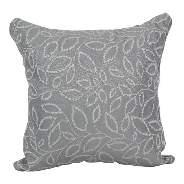 Blazing Needles 9910-S1-ID-093 17 Pouces Jacquard Jeter des Oreillers avec Inserts&44; Gris Florentin