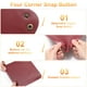 thumbnail image 4 of Uxcell 2pcs Bandeja Valet de Cuero PU Unisex Plegable Pequeña Bandeja de Captura Portátil Bandeja de Mesa de Entrada Bandeja de Mesita de Noche Escritorio Color Marrón Plateado, 4 of 6