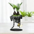thumbnail image 3 of serony Plant Pot Garden Planter Container Flower Succulent Pot Air Bonsai Pot Rockery Plant Table Succulent Container with Dish, 3 of 9