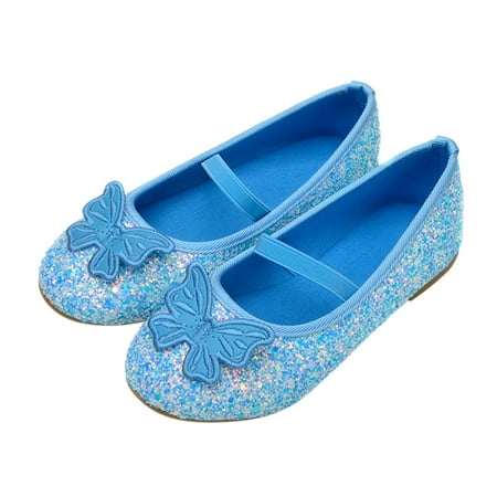 

Children Shoes Flat Shoes Toddler Size 5 Shoes Crystal Shoes with Sequins S Light Up Shoes Bowknot Girls Dancing Shoes