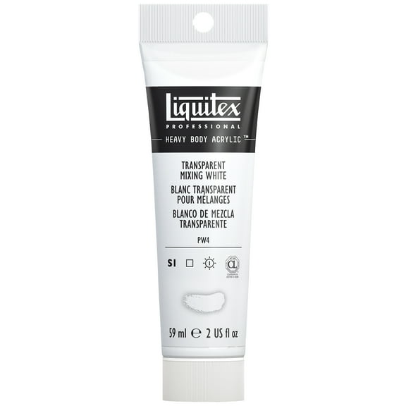 Liquitex Professional Heavy Body Acrylic Color, 2 oz. Tube, Transparent Mixing White