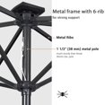 thumbnail image 5 of Yescom 10x6.5 Ft Solar Powered Patio Umbrella with Tilt and Crank Outdoor Poolside Yard, 5 of 12