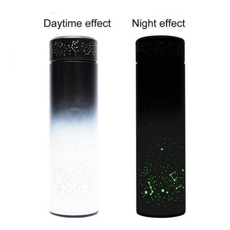 

Ameiqe Luminous Display Insulation Cup Stainless Steel Portable 500ml Water Bottle(Constellation)