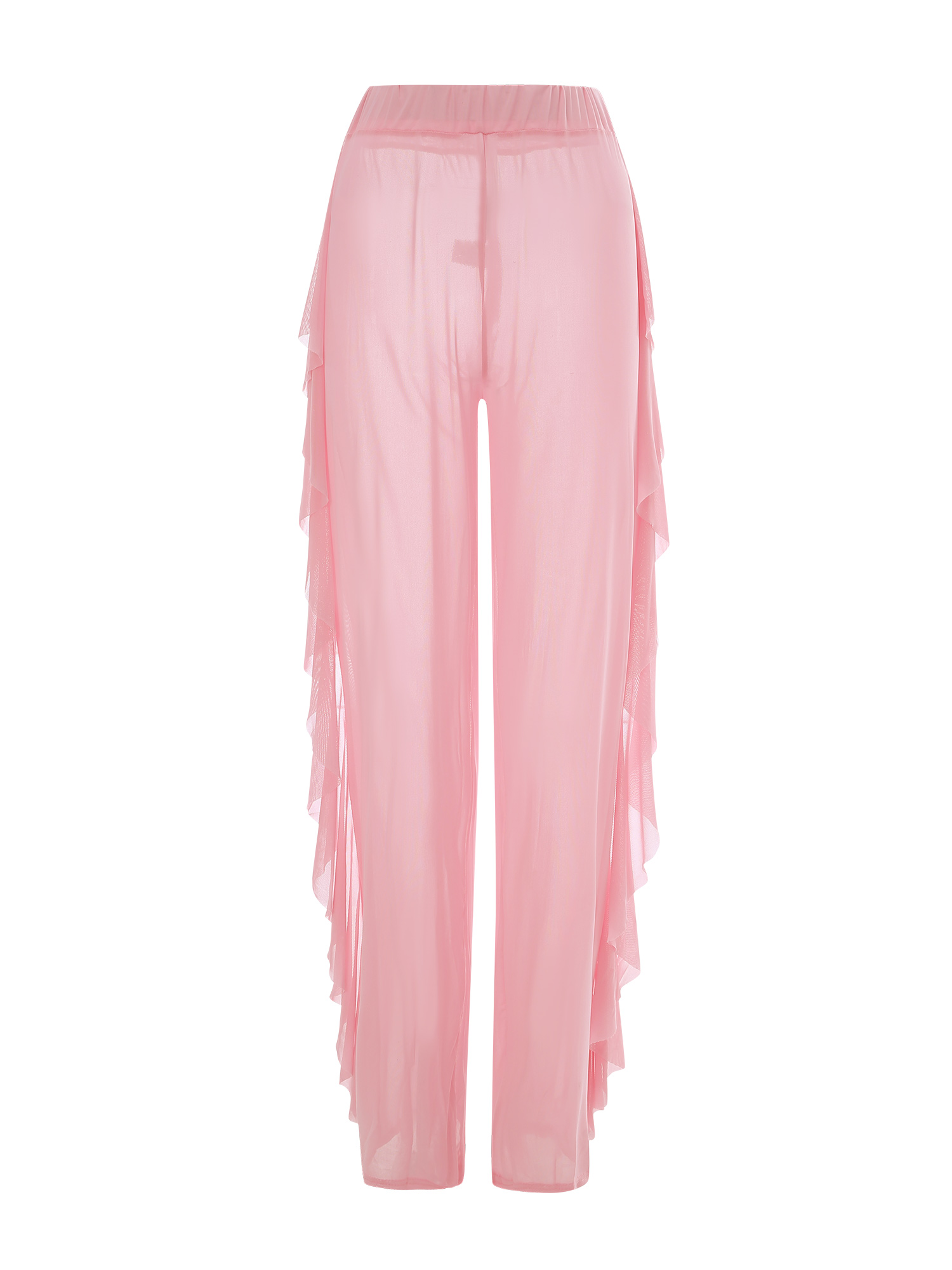 Caitzr Women Long Pants See Through Sheer Mesh Loose Bottoms Beach Swimsuit Bikini Bottom Cover