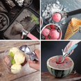 thumbnail image 4 of Ice Cream Scoop Stainless Steel Cookie Fruit Dessert Scoop Metal Small Ice Cream Scoop For Meatballs Mashed Potatoes(pink), 4 of 5