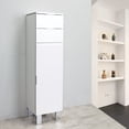thumbnail image 3 of eviva  Geminis White Wood 14-inch Free-standing Side Cabinet, 3 of 5