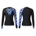 thumbnail image 3 of Traje de baño de surf con estampado de manga larga, traje de baño de buceo para mujer XXL, 3 of 8