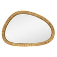 thumbnail image 2 of Mirrorize Canada 27x40 Brown Rattan Irregular Mirror, 2 of 5