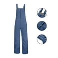 thumbnail image 5 of CCRFTGI Womens Snow Bibs Baggy Snowboarding Adjustable Straps Overalls Winter Warm Athletic Waterproof Ski Overalls Womens Snow Bibs Navy XL, 5 of 7