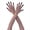 Gray, variant on Seamless Stretchable Gloves with Color Changing Nails Long Fingernails Cosplay Gloves For Cold Weather And Themed Event