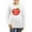 White, variant on CafePress - 100Th Day Of School Red Apple Women's Long Sleeve - Women's Long Sleeve Graphic Casual T-Shirt