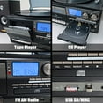 thumbnail image 7 of LoopTone Vinyl Record Player with Dual 15W External Speakers 10 in 1 3 Speed Bluetooth Vintage Turntable CD Cassette Player AM/FM Radio USB Recorder Aux-in RCA Line-Out, 7 of 7