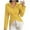 Yellow, variant on Contemporary Women's Fashion Plus Size Women's Casual Solid Color Long Sleeve V-neck Shirt Top