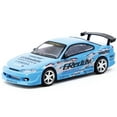 thumbnail image 2 of Nissan Silvia (S15) Vertex RHD (Right Hand Drive) "GReddy" Light Blue "Global64" Series 1/64 Diecast Model by Tarmac Works, 2 of 4