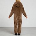 thumbnail image 7 of mgoYE Adult Onesie Pajamas for Women, Soft Womens Onesie Pajamas, Fuzzy Pajama Onesies for Women(Khaki,3XL), 7 of 7