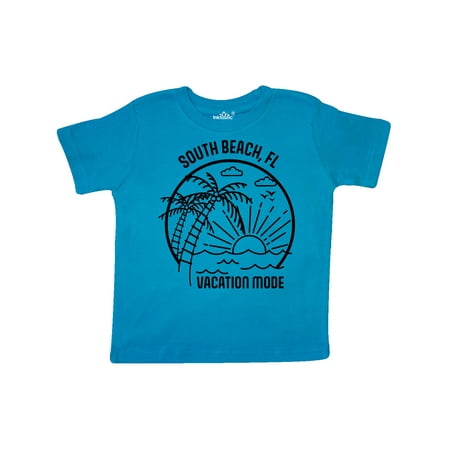 

Inktastic Summer Vacation Mode South Beach Florida Gift Toddler Boy or Toddler Girl T-Shirt
