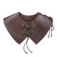 thumbnail image 4 of Medievals Knights Vikinges Pauldron Shoulder Armour,Leather Choker Necklace LARP Halloween Cosplay Costume Adjustable Multicolor, 4 of 5
