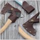 thumbnail image 2 of 1 Set Leather Axe Sheath Hacha Axe Head Outdoor Protection, 2 of 2