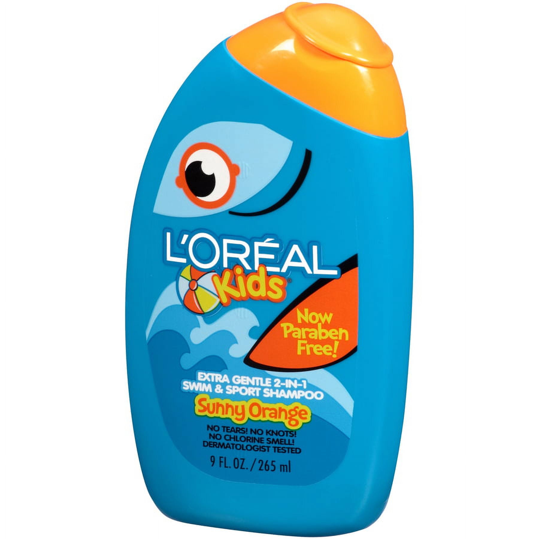L'Oreal Kids 2-in-1 Extra Gentle Shampoo, Splash of Sunny Orange, 9 Fl Oz