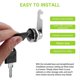 thumbnail image 5 of 10 Set Security Lock Metal Cylinder Cabinet Locker Cam Lock with Keys Security Mailbox Lock Drawer 16mm, 5 of 5