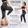 thumbnail image 2 of Anti Cellulite Compression 3D Leggings Women Butt Lifting Tummy Control with Resistance Bands Gym Yoga Pants, 2 of 9