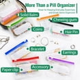 thumbnail image 6 of A8 Waterproof Pill Pouch Set, Large Weekly Pill Organizer with 14 Color-Coded Medicine Pouches, Reusable Travel Medicine Organizer, Zippered Pill Storage for Fish Oils, Vitamins (Navy), 6 of 8