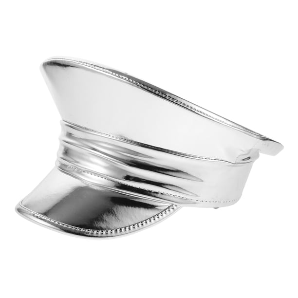 Sombrero de cuero Pu para mujer, boina de fiesta elegante, gorra de marinero a la moda, sombrero de marinero, gorra de marinero para mujer, sombrero de capitán para mujer, sombrero náutico para mujer