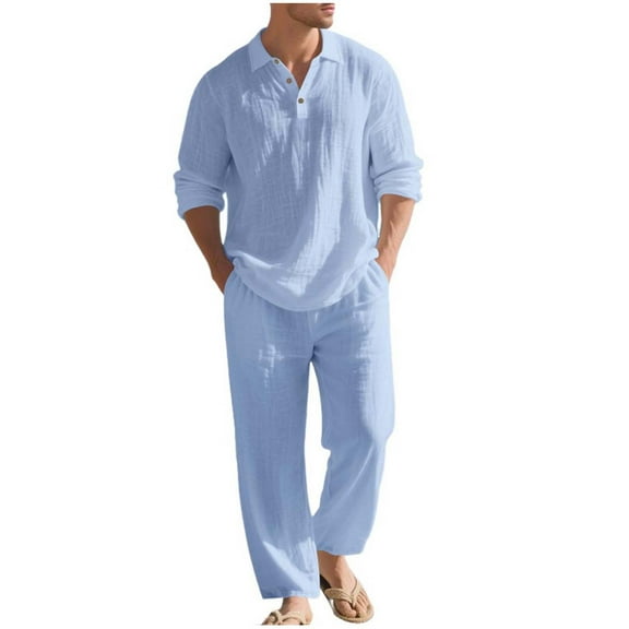 Mens Track Suits 2 Piece Set Casual Short Sleeve Crewneck Shirt and Pants with Elastic Waist Outdoor Activewear Sets, 3XL